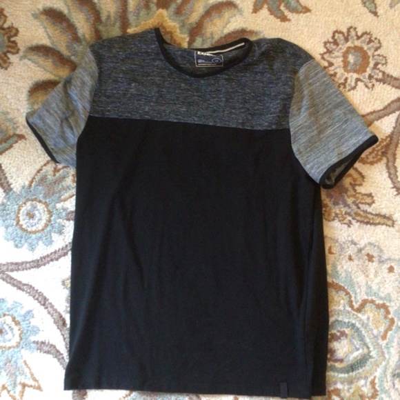Mens Express Colorblock Short Sleeve Tee in black/gray size large - Picture 5 of 8